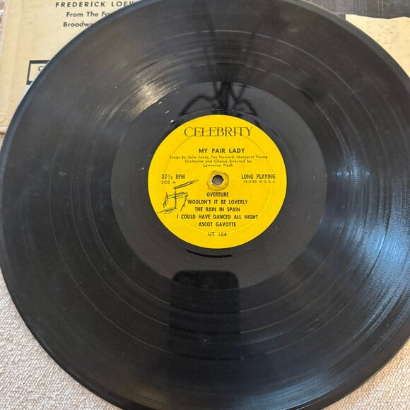 My Fair Lady Vintage Vinyl Celebrity Records UT 104 - Picture 3 of 5